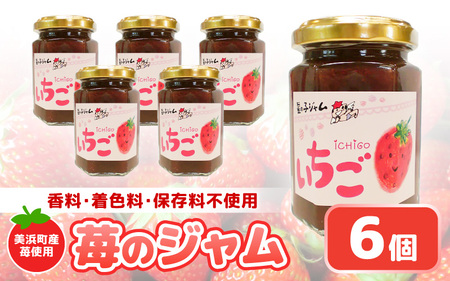 【福井県美浜町産】 苺を使った 苺ジャム × 6個セット 着色料・保存料不使用！ [m03-a048]