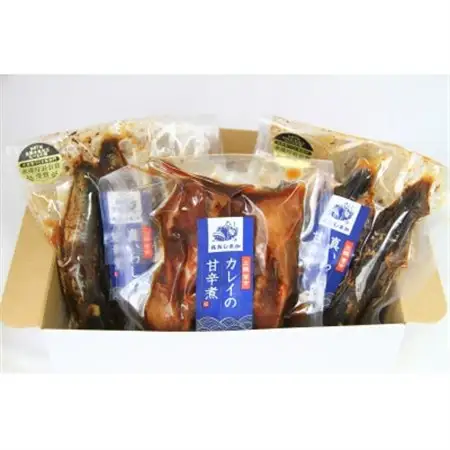 魚屋の佃煮セット(真イワシ2P・カレイ1P)合計3P_魚介・海産物   _【配送不可地域：離島】【1507236】