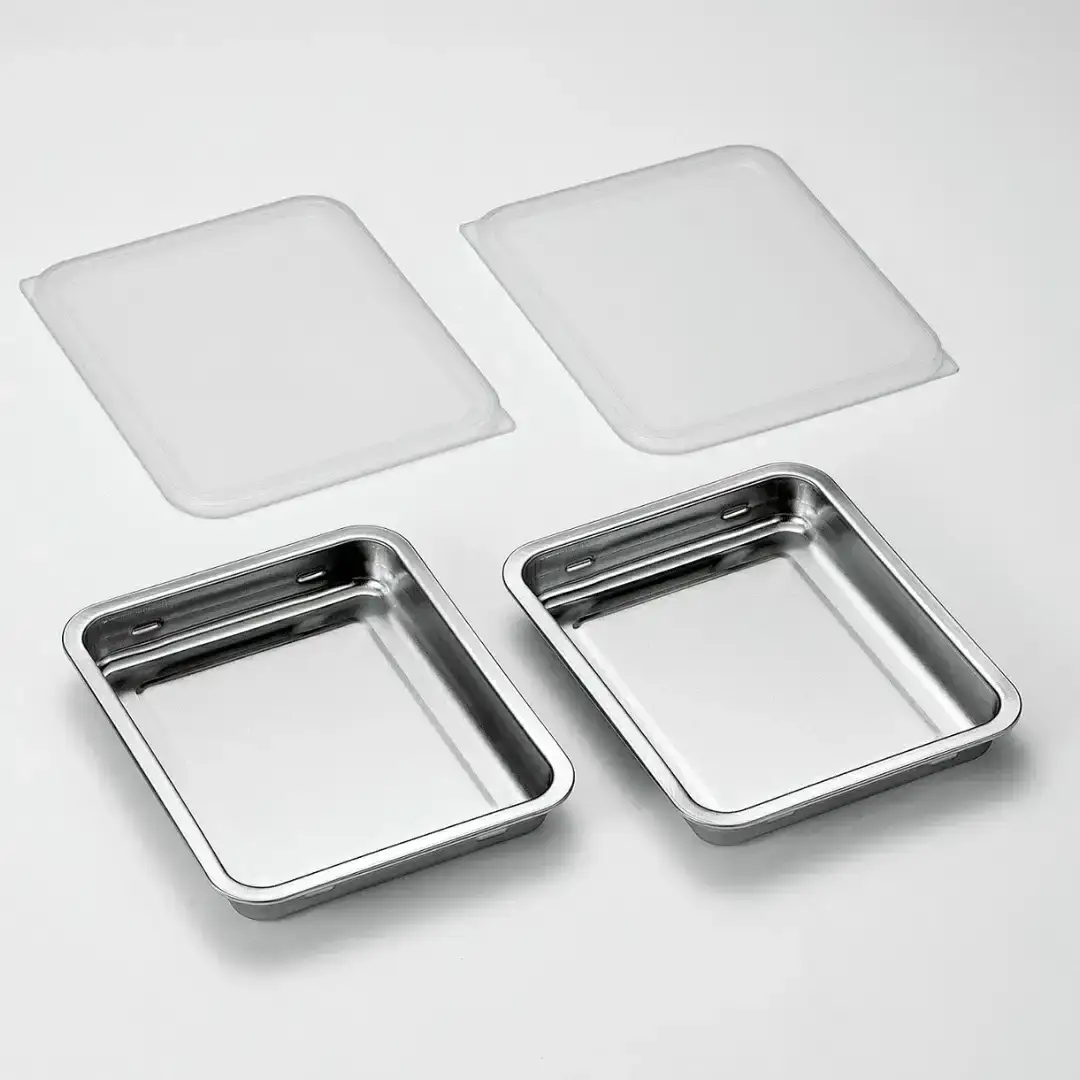 ステンレスバット2枚・蓋2枚 4点セット キッチン用品 キッチングッズ ステンレス製 燕三条製 新生活 一人暮らし【013S101】