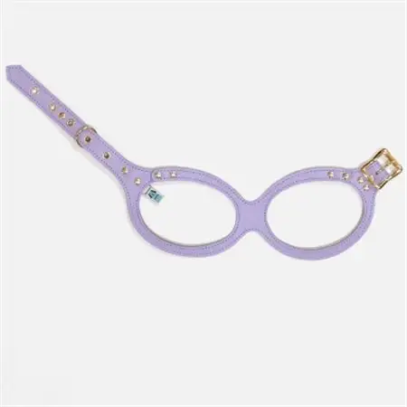 メガネハーネス【S+サイズ】ライラック ゴールド金具(本革製) kazama premium【1482987】