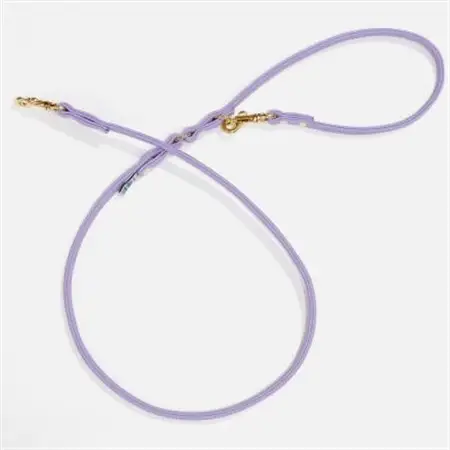 丸めリード【Sサイズ】ライラック ゴールド金具(本革製) kazama premium【1482992】