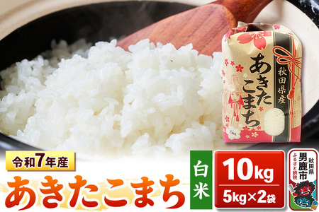 令和7年産【白米】秋田県産 あきたこまち 10kg（5kg×2袋）秋田県 男鹿市 こまちライン