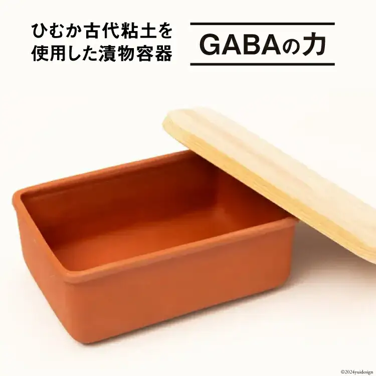容器 漬け土器 GABAの力 約935g [黒木建設（ひむか古代粘土） 宮崎県 日向市 452060520]
