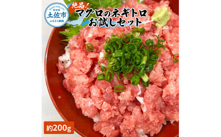 マグロのネギトロ お試しセット 約200g（約1~2人前）薬味・醤油付き / まぐろ 鮪 ねぎとろ 魚介 海鮮 海鮮丼 お寿司 おかず 新鮮【さかなの森澤　マル祐】 [BQAM014]