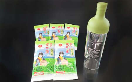 フィルターインボトル （750ml） 1本 ＆ 深蒸し茶 （約100g×5袋） セット【緑茶】 お茶 茶 日本茶 静岡茶 茶葉 飲料