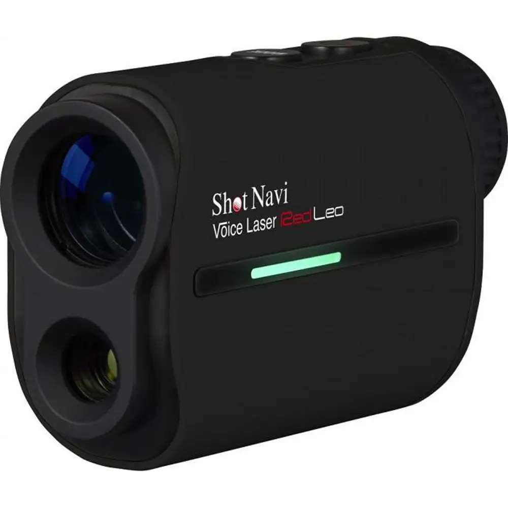  【アウトレット】 訳あり  ショットナビ Voice Laser Red Leo 【ブラック】 ゴルフ 距離計