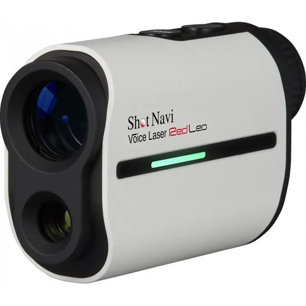  【アウトレット】 訳あり  ショットナビ Voice Laser Red Leo 【ホワイト】 ゴルフ 距離計