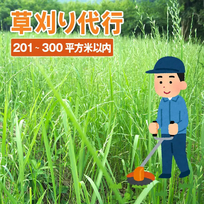 草刈り代行サービス（201～300平方メートル以内） No.758