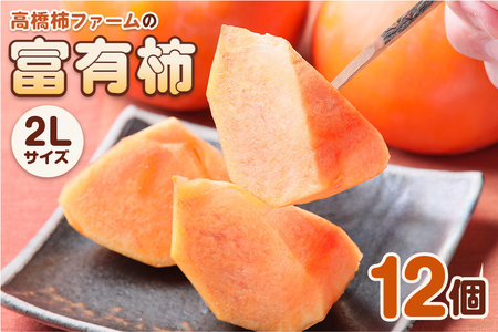 【先行予約】令和8年産 富有柿 2L 12個 ｜《2026年11月上旬より発送予定》カキ かき 果物 くだもの フルーツ 高橋柿ファーム 岐阜県 本巣市 [mt481] 12000円 [mt481_26]	