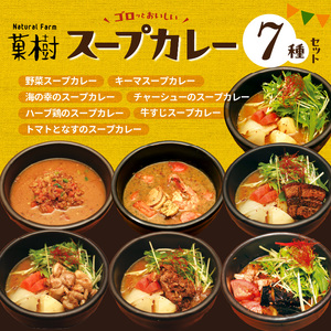 【ナチュラルファーム菓樹】スープカレー 7種セット _NK1006