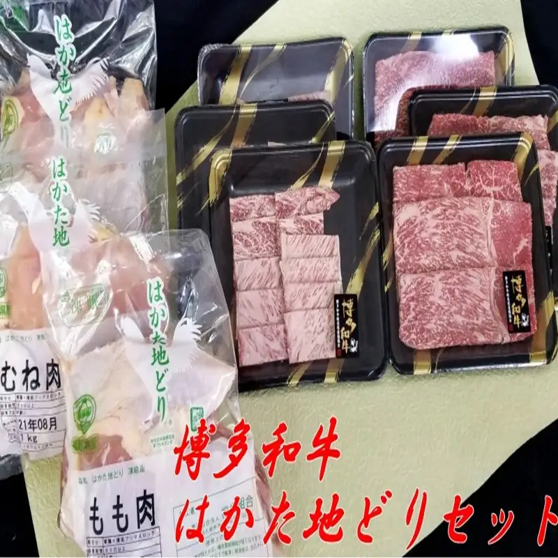 博多和牛 はかた地どり バラエティーセット【12ヶ月定期便】【O-003】