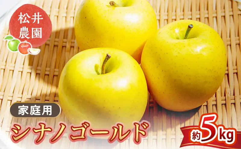 りんご 家庭用 シナノゴールド 5kg　信州りんご リンゴ 林檎 果物 くだもの フルーツ 信州 長野