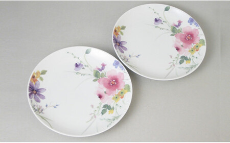 有田焼 花かれん18.5cm皿（2枚組）大慶 皿 食器 A24-36