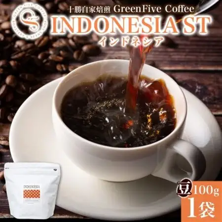 コーヒー豆 インドネシア 100g 1袋 鮮度を高めたスペシャリティコーヒー 北海道 帯広市_飲料・ドリンク コーヒー豆 コーヒー・コーヒー豆 珈琲 珈琲豆_【1503294】