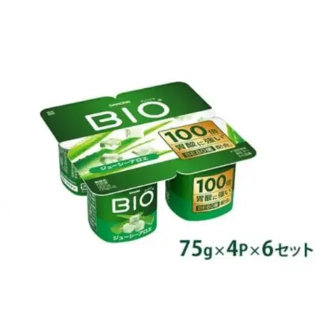 ダノンビオ ヨーグルト ジューシーアロエ 75g×4P×6セット_卵・乳製品 ヨーグルト  _【配送不可地域：離島・沖縄県】【1518313】