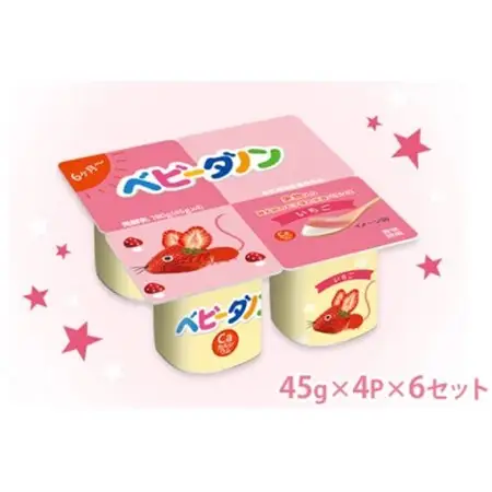ダノン ベビーダノン ヨーグルト いちご 45g×4P×6セット_卵・乳製品 ヨーグルト  _【配送不可地域：離島・沖縄県】【1518319】