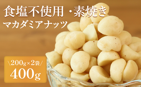  〈スピード出荷〉マカダミアナッツ 素焼き食塩不使用 〈小分け 400g ポスト投函〉ナッツ