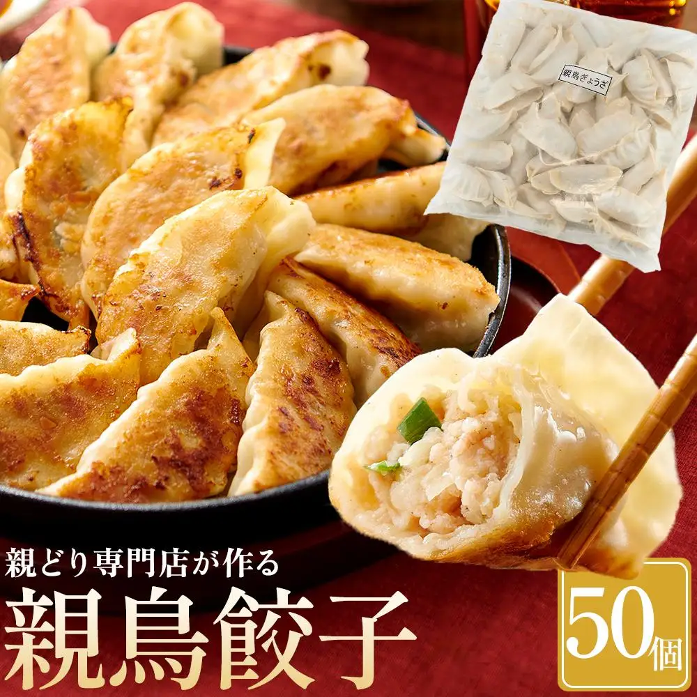親どり専門店が作る親鳥餃子（50個）