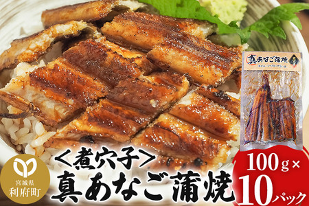 真あなご蒲焼＜煮穴子＞ 100g×10P
