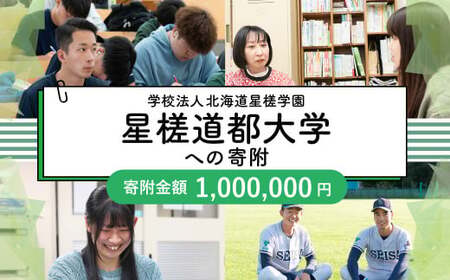 【お礼の品なし】北広島市私立養育機関支援 （学校法人北海道星槎学園 星槎道都大学）【寄付金額1,000,000円】