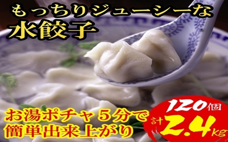 AC178.【小分けで便利な120個.計2.4kg】もっちりジューシーな水餃子