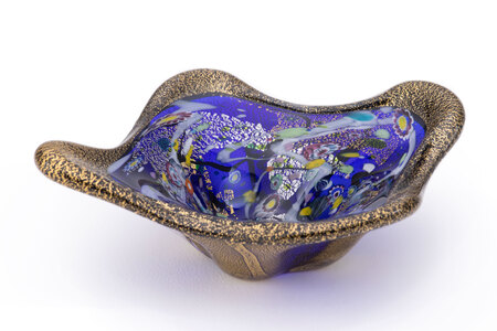 金・プラチナ象嵌「光琳」1983J.CAVIAR　BOWL 皇煌（こうおう）【カラー：ブルー】_0092-002-1