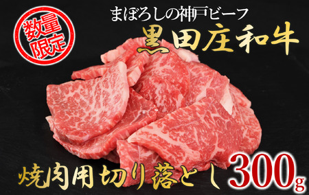 神戸ビーフ素牛・黒田庄和牛 焼肉切り落とし300g (tokusan-39)