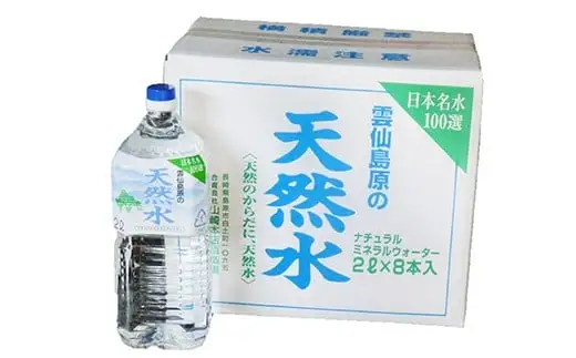 BD041 山崎本店酒造場 雲仙島原の天然水 2L 8本 2箱 計32L [ 長崎県 島原市 ]