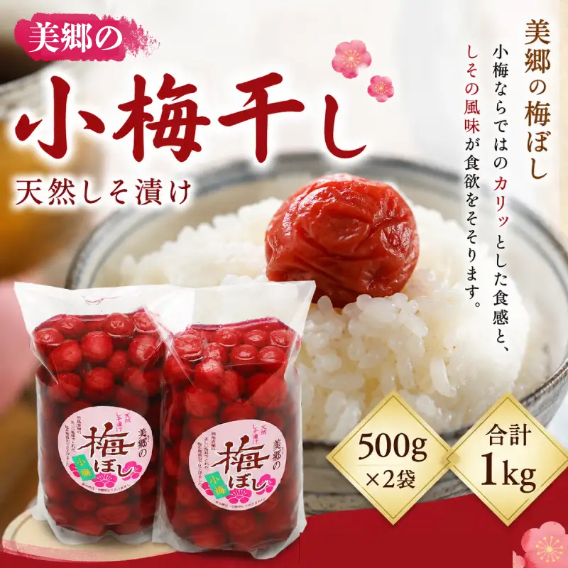 先行予約 美郷の小梅干1kg 2025年 11月 ～ 発送予定