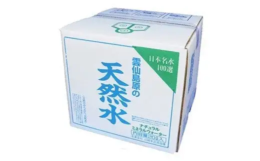 BD042 山崎本店酒造場 雲仙島原の天然水 20L 2箱 計40L [ 長崎県 島原市 ]