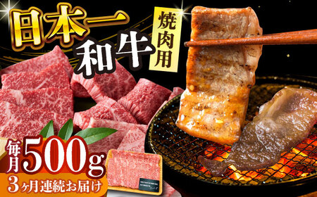 【3回定期便】A4-A5 長崎和牛 焼肉用 500g [DBS034] 牛肉 焼肉用