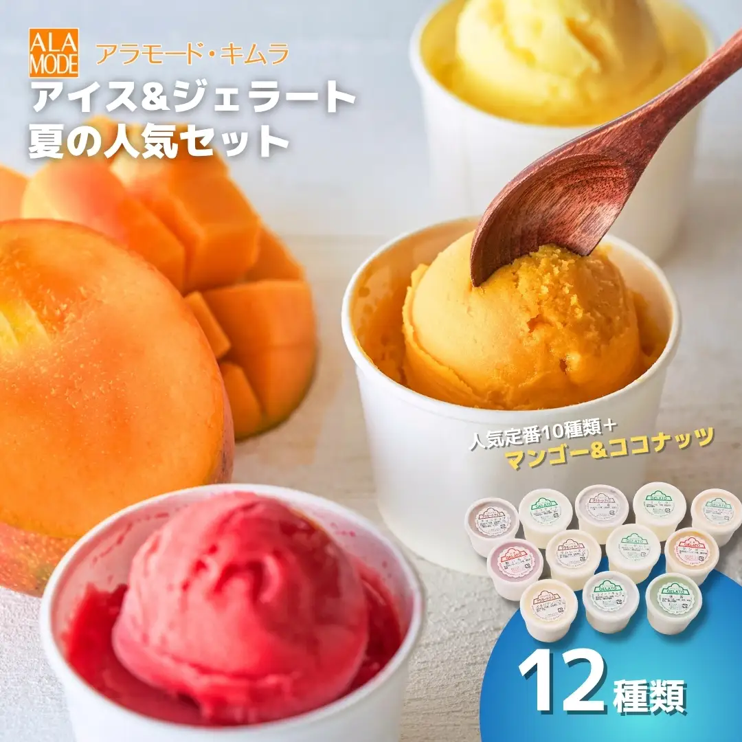 アイス ＆ ジェラート 12個×146ml 夏の人気セット | アイスクリーム