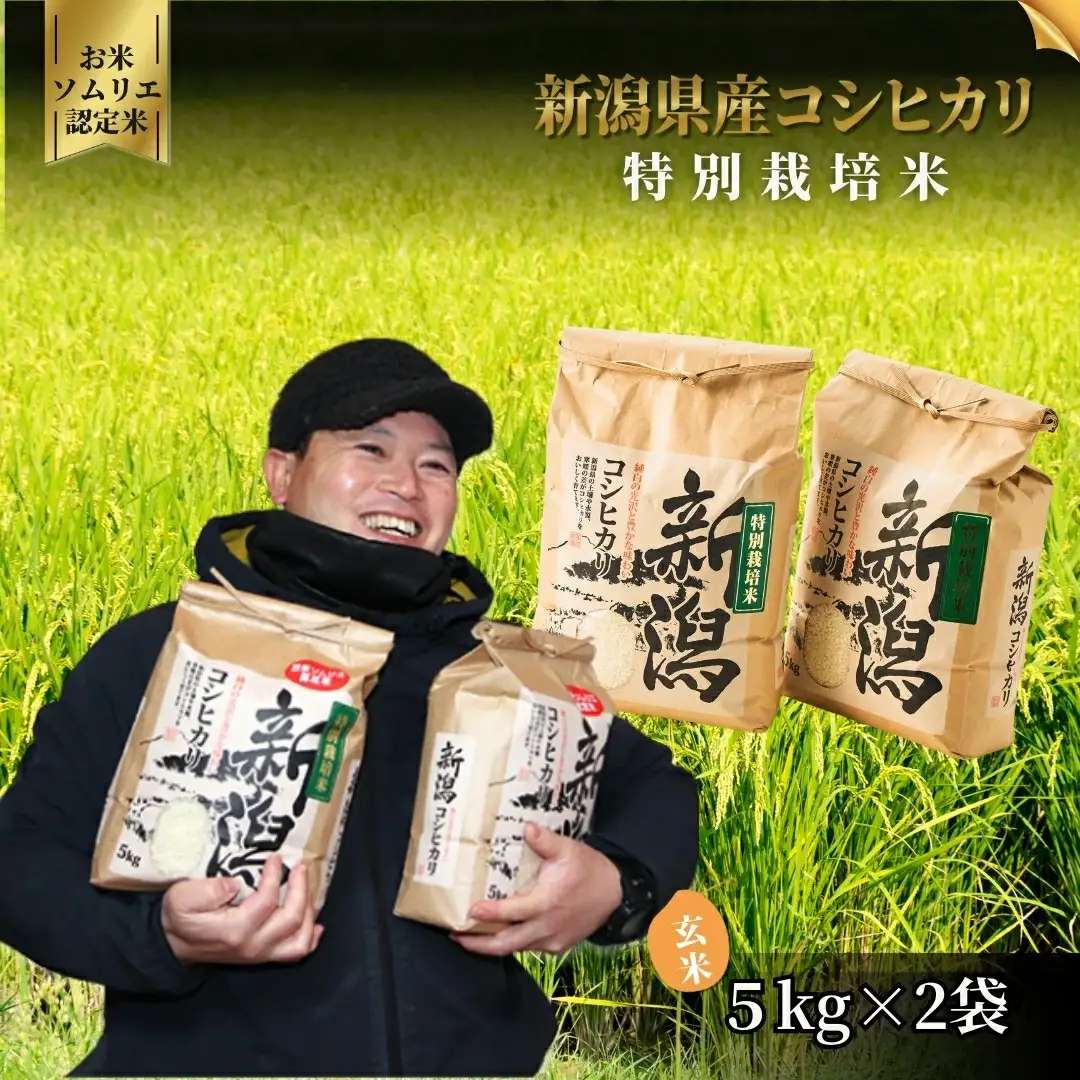 令和7年度産 特別栽培米コシヒカリ 玄米 10kg（5kg×2袋）