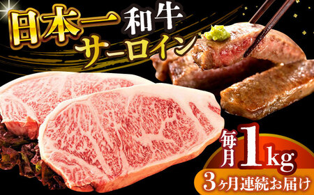 【3回定期便】A4-A5 長崎和牛 サーロインステーキ（250g×4）  [DBS090] 牛肉 焼肉 ステーキ 