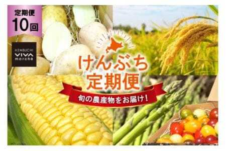 10回定期便 【剣淵町産】 けんぶち定期便 [けんぶちVIVAマルシェ 北海道 剣淵町 14656275]