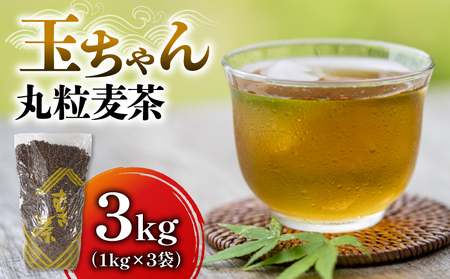 麦茶 玉ちゃん 丸粒麦茶 1kg 入れ 3袋 麦茶    