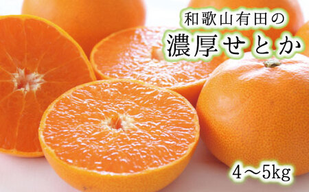 和歌山有田の濃厚せとか 約4～5kg 【2027年２月上旬～3月中旬頃順次発送予定】【AA90231-ard007C】