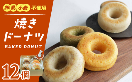 ドーナツ 焼きドーナツ 12個セット【卵・乳製品アレルギー対応】 [ANDI002] ドーナツ