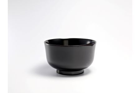 川連漆器 燻椀 IBURIWANCO 羽反椀 黒 漆器 漆器 【秋田県漆器工業協同組合】[M5401-1]