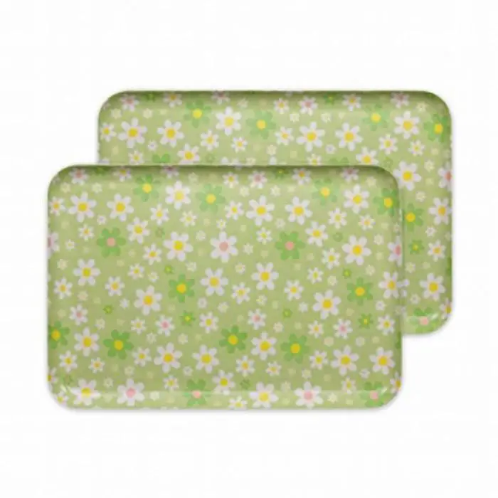 【グリーン 2枚組】ST ランチョン トレー L 39cm マーチ タツクラフト 【Tk112】