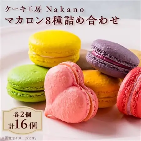 地元で愛される洋菓子店 Nakanoのマカロン 16個詰め合わせ(8種類×各2)【配送不可地域：離島】【1489729】