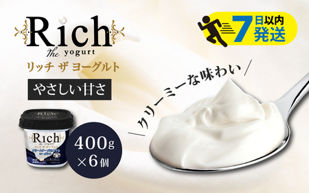  共進牧場 リッチザヨーグルト 400g×6個 / ヨーグルト