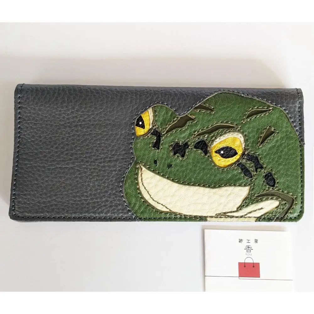 「鞄工房　香」カエルの札入れ