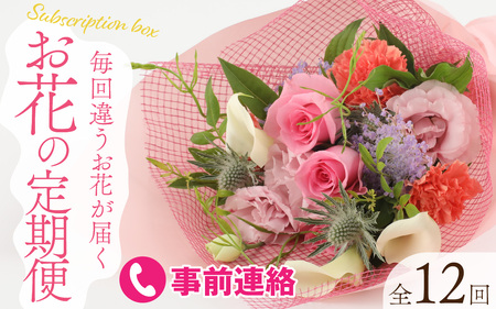 季節を楽しもう！毎回違うお花が届く「お花の定期便」 [M-159003] 