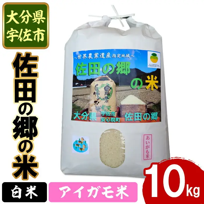 ＜令和7年産＞佐田の郷の米 アイガモ米(10kg)お米 白米 ごはん ヒノヒカリ ひのひかり ブランド米 常温 常温保存【111700604】【雅設置プロジェクト　佐田の郷の会】