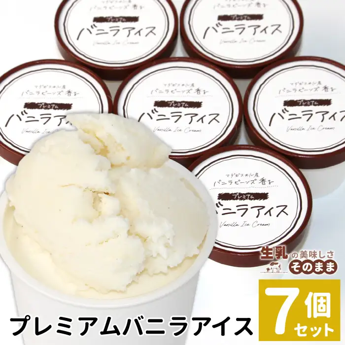 2026年7月1日～寄付金額変更★〈スピード発送〉マダガスカル産 バニラビーンズを使用！ バニラアイスクリーム7個入り アイスクリーム アイス 5000円 5,000円