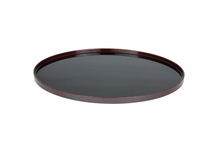 川連漆器 長丸盆 本溜 漆器 漆器 【遠田漆器店】[C6101-1]