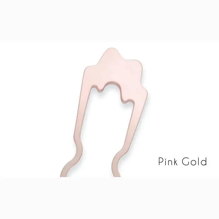 まるでジュエリー☆かんざし　Basic Curvy　ピンクゴールドメッキ