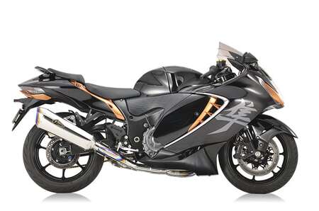 Hayabusa（’21〜） GT SPEC チタン フルエキゾースト ツイン チタンポリッシュ / バイク マフラー 部品 パーツ カスタム / 亀山市 / 株式会社アールズ・ギア [AMBI001]