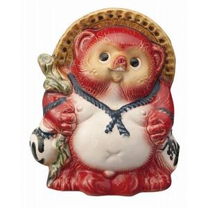 Re.Tanuki～POPなカラーの信楽たぬき～（15cm）【レッド】